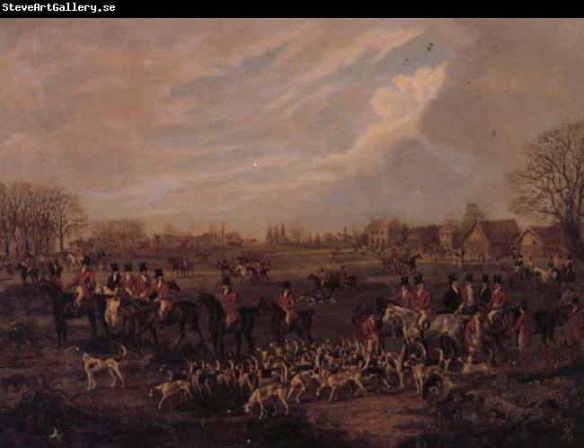 Dean Wolstenholme The Essex Hunt,1831 A set of Four Paintings